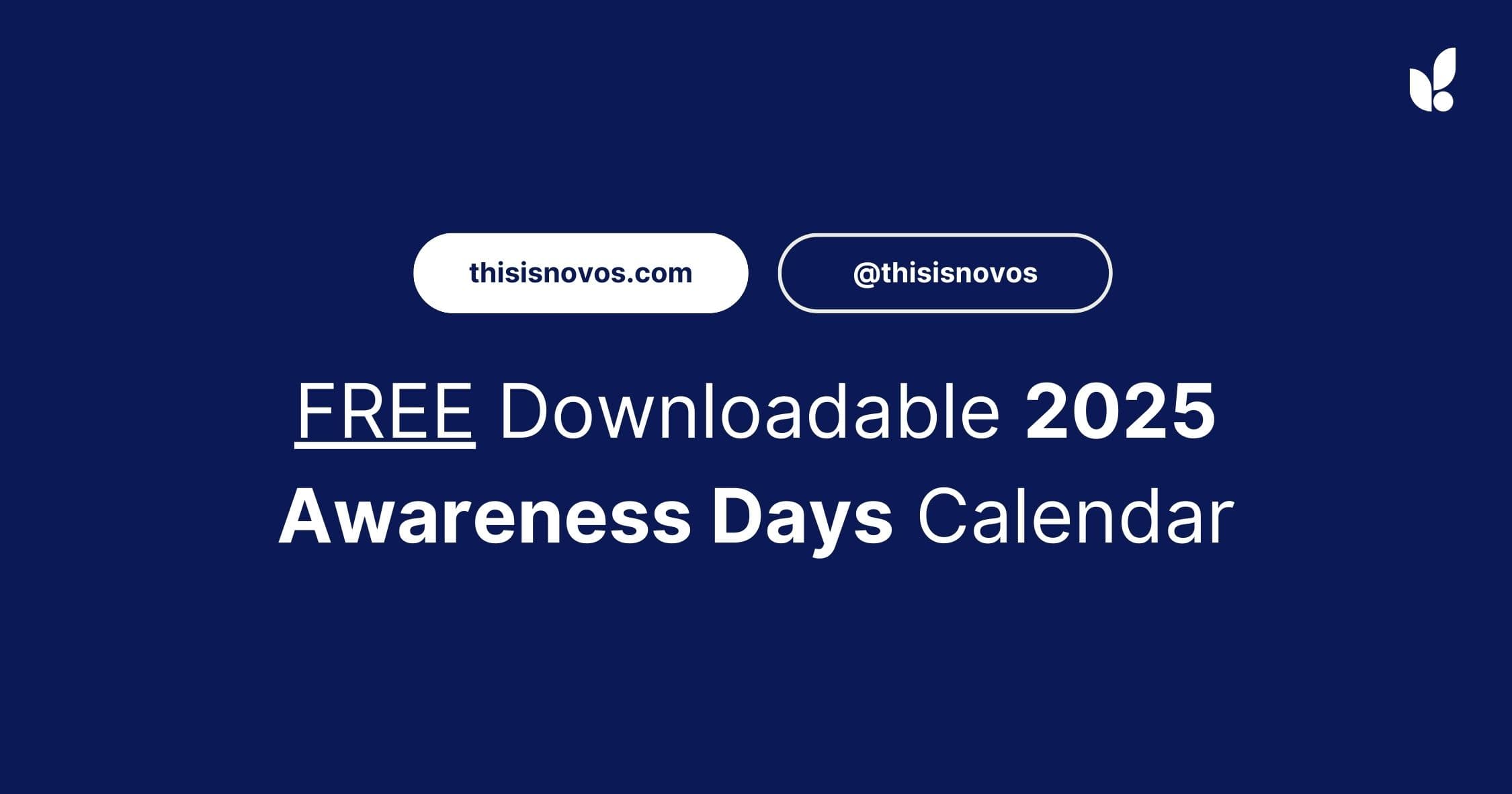 Awareness days calendar