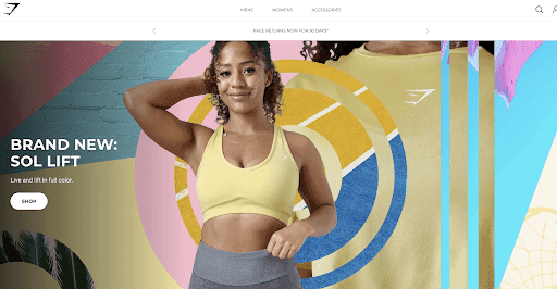 Gymshark international website