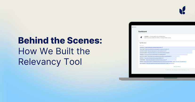 How We Built the Relevancy Tool