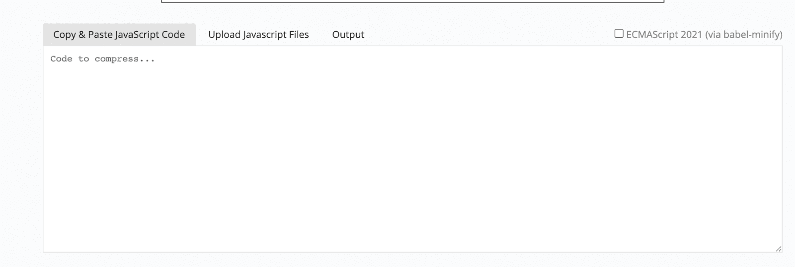 JS Compress javascript minification tools for eCommerce sites