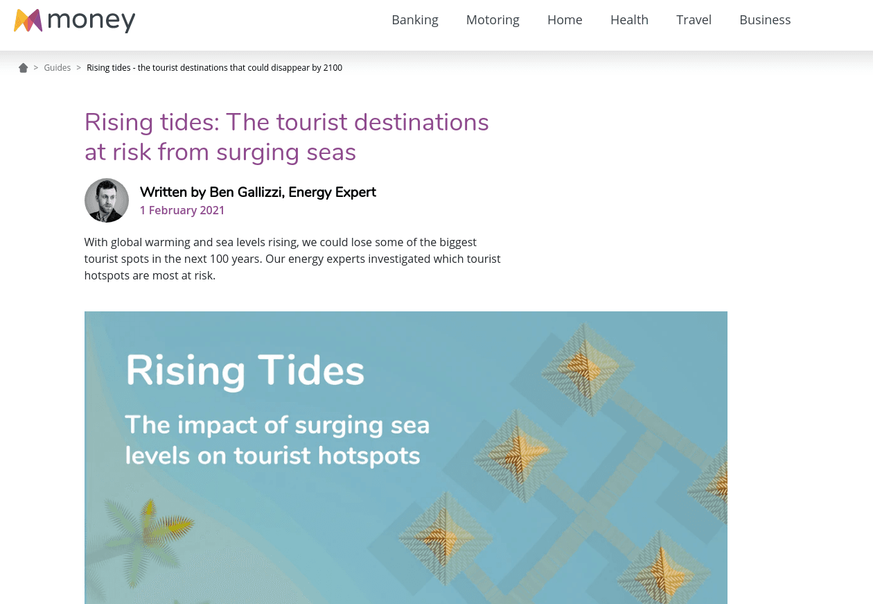 Example of digital PR campaign created by using public domain data