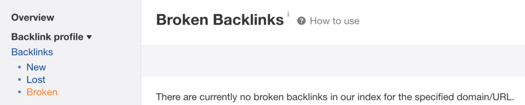 backlink profile