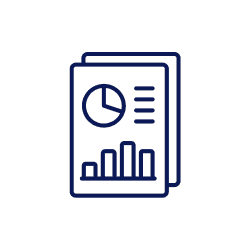 Data-led reporting icon
