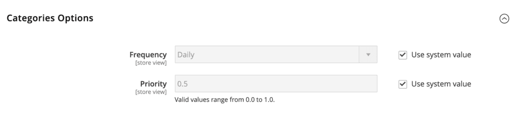 xml sitemap configuration magento 2