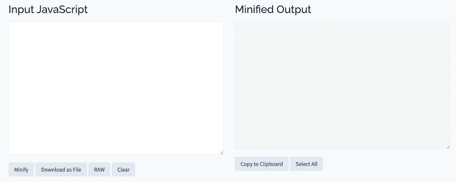 javascript minifier