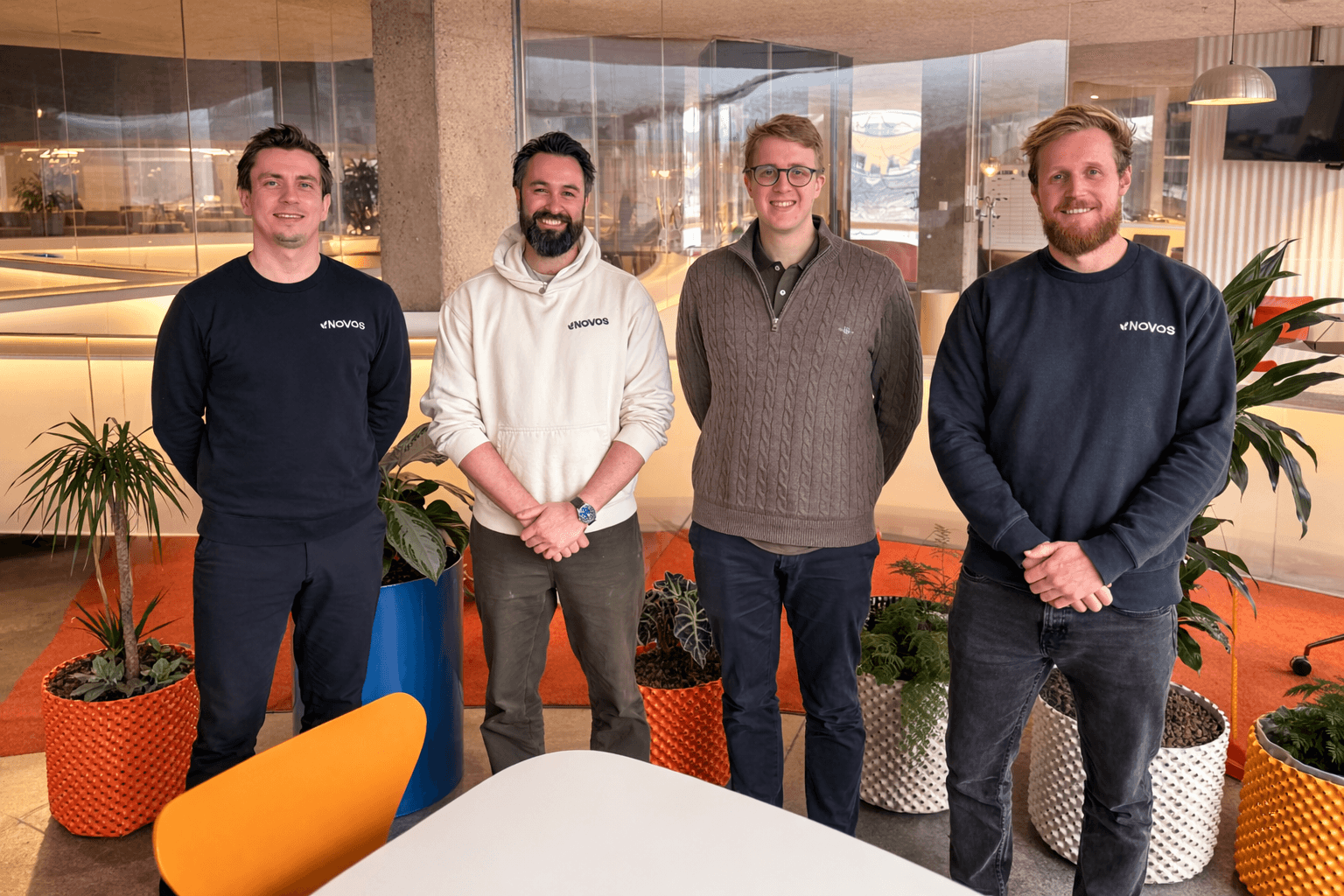 Image (left to right): Antonio Wedral, Samuel Hurley, Benoit Legendre and Daniel Cartland