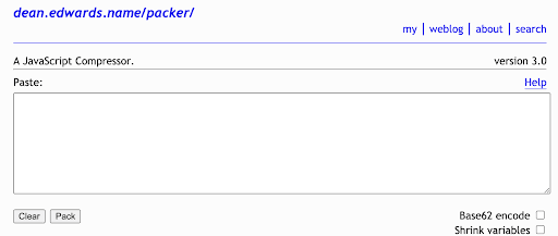 Dean Edwards Packer javascript javascript minification tools for eCommerce websites