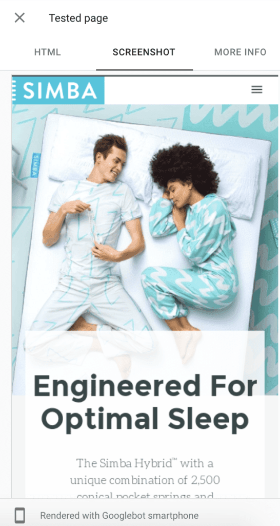 screenshots showing how testing the UK pages as Googlebot kept redirecting us back to the USA website